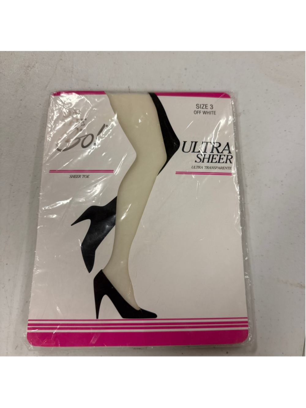 Women's On The Go Ultra Sheer Hosiery Size 3 Off White